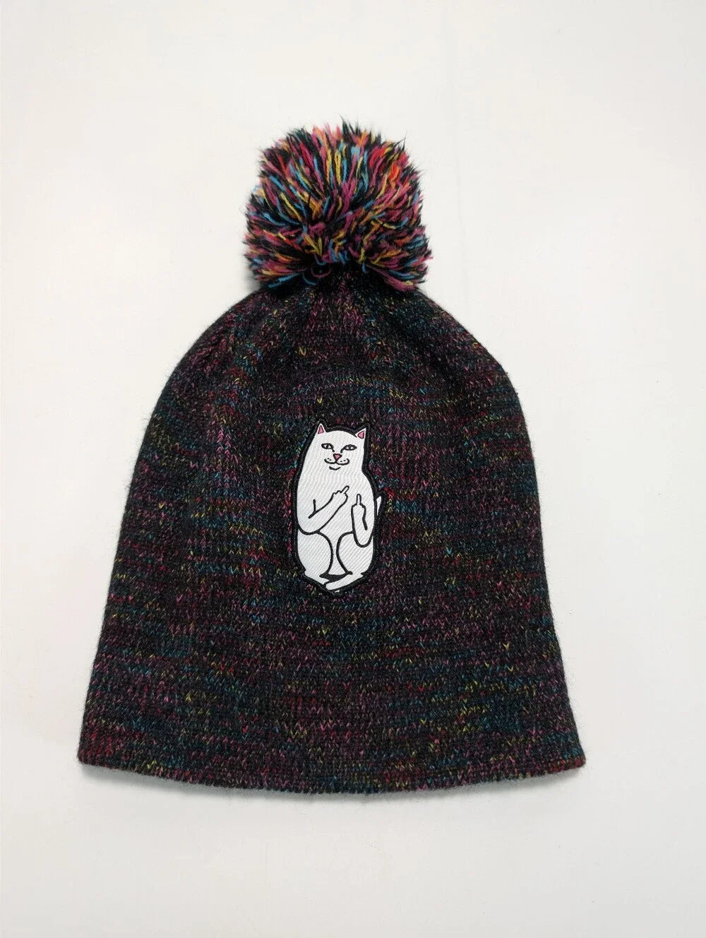 Ripndip Lord Nermal Multi-color Pom Beanie